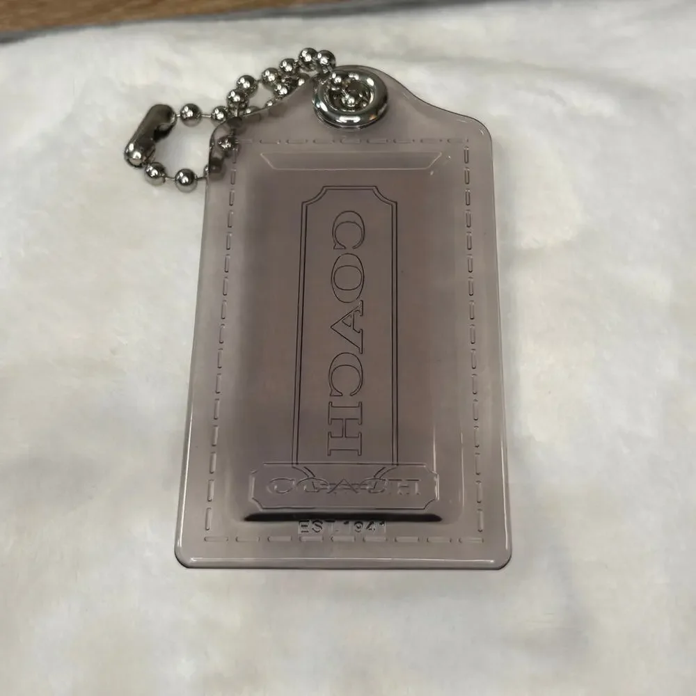 Coach Poppy Acrylic Hangtag